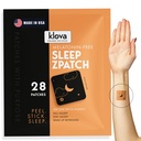 Klova Melatonin-Free Sleep Patches for Yetişkinler | Natural Sleep Aid with Ashwagandha, Valerian, GABA & L-Theanine | Fall Asleep Faster, Stay Asleep Longer & Wake | 28 Patches
