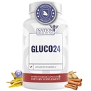 Gluco24 Supplement - Cinnamon, Berberine, C ve Daha Fazlası - Erkekler ve Kadınlar için Tamam, 60 Capsules