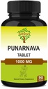 Punarnava Tabletleri 90 Tablet, 1000 mg / 45 Gün Supply| Herbal Tabletleri / Herbal Supplements / Vegan | Boerhaavia diffusa | Hindistan'dan |