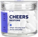 Cheers Restore | Tamam with DHM + L-Cysteine | Feel Better After Drink & Support Your Liver | 6 Dos | Dihidrmyricetin, Cysteine, Milk Thistle, Prickly Pear, B-Vitamins, Ginger