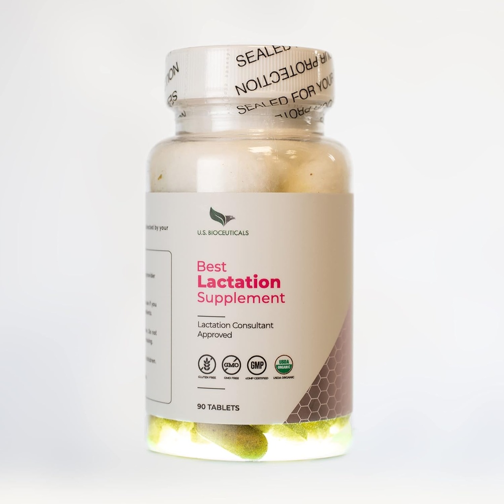 Organik En İyi Lafasyon Tamam Tabletleri - Goats Rue, mutlu Süt Butle, Fenugreek - Lactation Danışman Onaylandı - Laboratuvar Test edildi - cGMP Manufacturing
