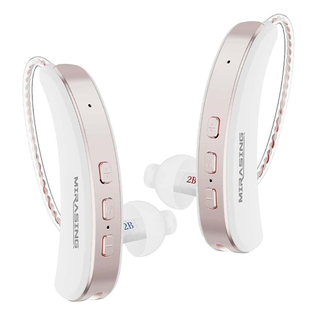 Hearing Aids for Seniors, Hearing Aids Rechargeable with Noise Cancelling Volume Control, Hearing Amplifier for Adults BTE Hearing Aid