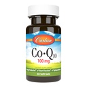 Carlson - Co-Q10, 100 mg, Enerji Üretimi ve Kalp Fonksiyonu, 60 Softgels