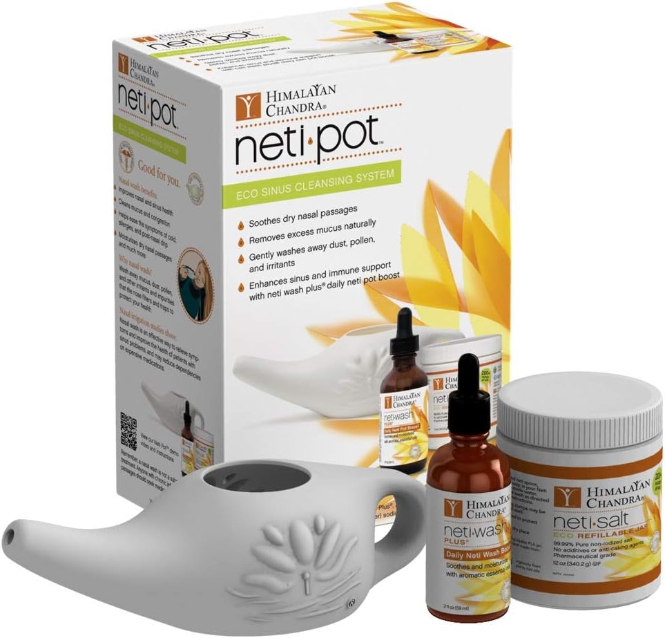 Himalaya Chandra ECO Neti Pot Tamam Sinus Cleansing System Start Kit