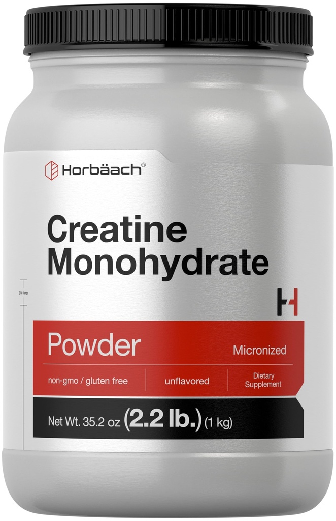 Horbäach Tinatine Monohidrat Toz | 2.2lbs (35.2 oz) | Micronized ve Unflavored | Vegetarian, Non-GMO ve Gluten Free Supplement Supplement