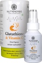 Vitamin C ile Nutriherbs Glutathione Oral spreyi - Geliştirilmiş Abhidrasyon, Antioksi Supplements, Support Immunity, Health Skin & Hair (30 ml)