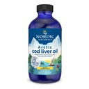 Nordic Naturals Arctic Cod Liver Oil, Lemon - 8 oz - 1060 mg Total Omega-3s with EPA & DHA - Heart & Brain Health, Health Immunity, General Wellness - Non-GMO - 48 Servisler