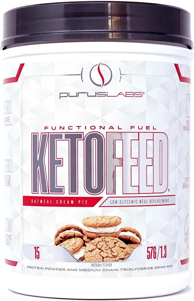 Purus Labs KETOFEED protein Toz, 15 Hizmet (Oatmeal Cream Pie)