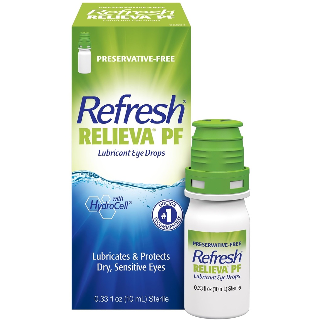 Reservatif-Free Tears Lubricant Eye Drops, 0.33 fl oz (10 mL)