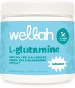 Wellah L-Glutamine Toz Unflavored (50 Hizmet) - 5g L-Glutamine Per Hizmeti, Stevia ile Tatlılandı