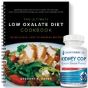 KIDNEY C.O.P. Food Oxalate Protector 120 Capsules, Patentli Kidney, Recurrence (Starter Pack - (120 Caps) ve 1 Ultimate Low Oxalate Diyet Cookbook) için destek