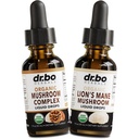 Organik Lions Mane Mushroom Kompleksi Akışı - Organik Lion's Mane Mushroom Liquid Tincture Focus, Fog, Brain Health Supplements - Lions Supplement Extract