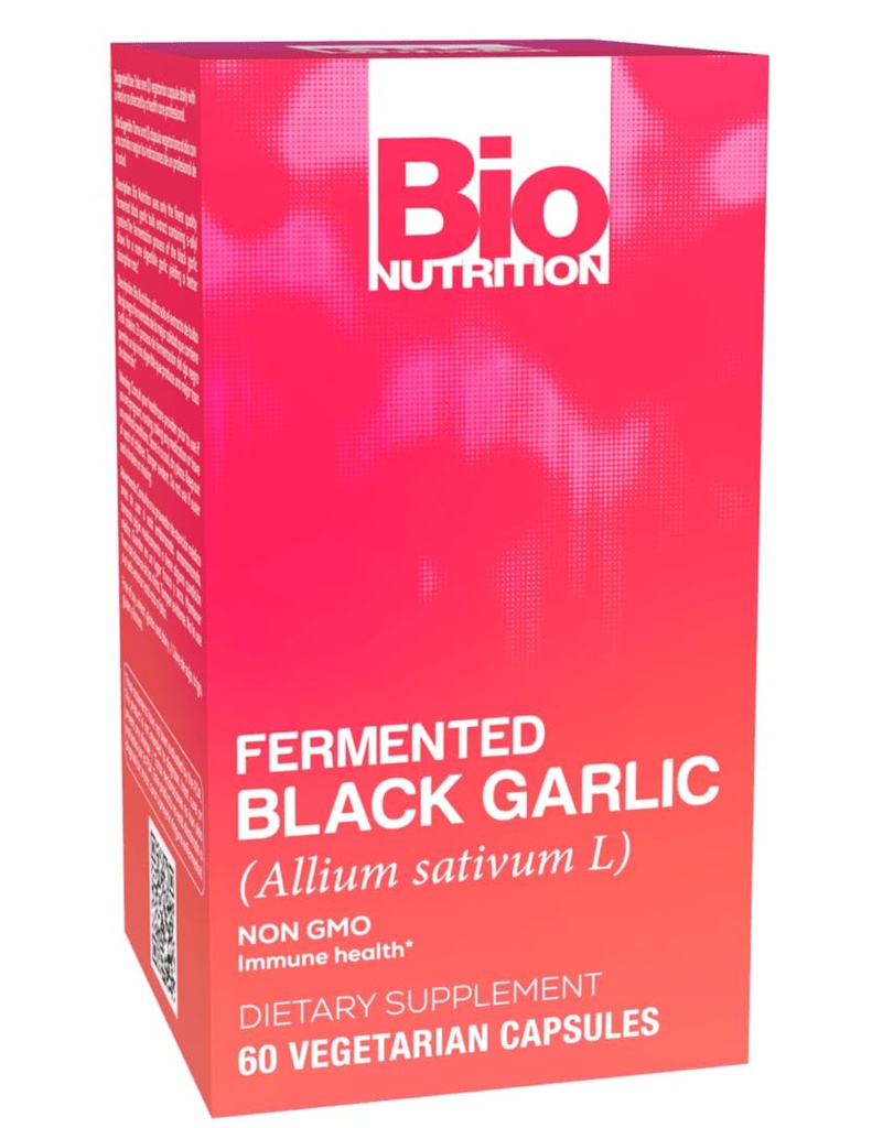 Bio Nutrition Fermented Black Garlic, 60 Vegetarian Capsules
