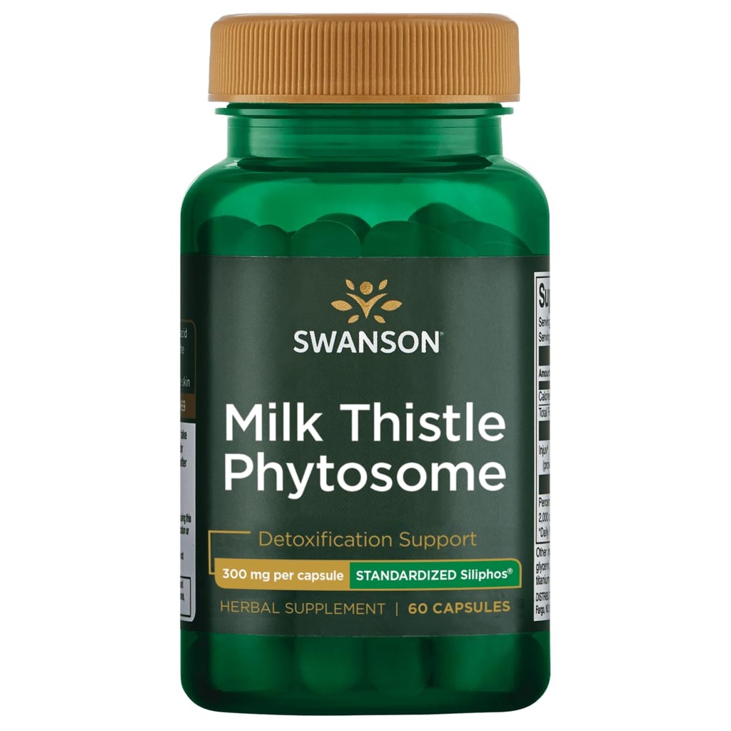 Swanson Siliphos Milk Butle Phytosome 300 Milligram 60 Capsules