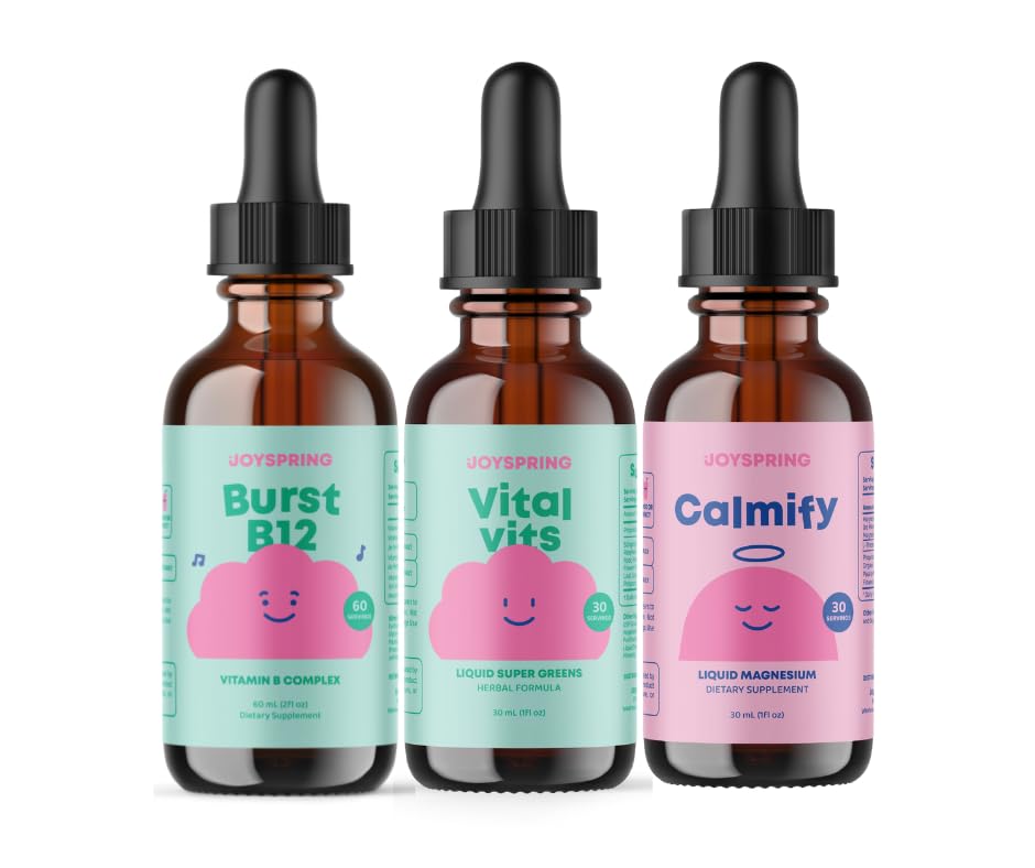 B-Complex & Vital Vits with Magnezyum Drops Sche | Doğal Kaynaklanan Çocuklar Vitaminleri ve Mineraller | Non-Alkoholic, Sugar-Free Liquid | Vegan & Vegetarian Liquid Drops Supplements Supplement