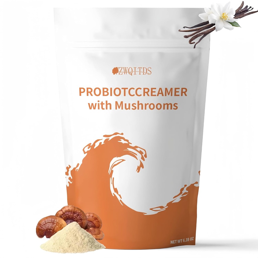 Mushrooms & Probiyotiks ile Probiyotik Kremer - Özel 6mushroom karışımında Yüksek, bir milyar probiyotikin CFU dengeli bir bağırsak mikrobiyom destekler - Single Dosage: 1 tbsp (7 g) kullanılabilir 30 Times