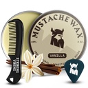 Viking Mustache Wax & Comb Kit - 2 oz, Vanilla - Full Mustache Grooming Kit for Men - Güçlü Styling & Wax Güçlü Hold - Pocket-Sized Precision & Styling Comb