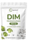 DIM Active Supplement, DIM 300 mg, 240 Veggie Capsules (8-Month Supply), 1 Formula, Estrogen Metabolism, Premium DIM-Plus Broccoli Türlü Daha İyi Absorpsiyon için Siyah Pepper ile Tamamlama