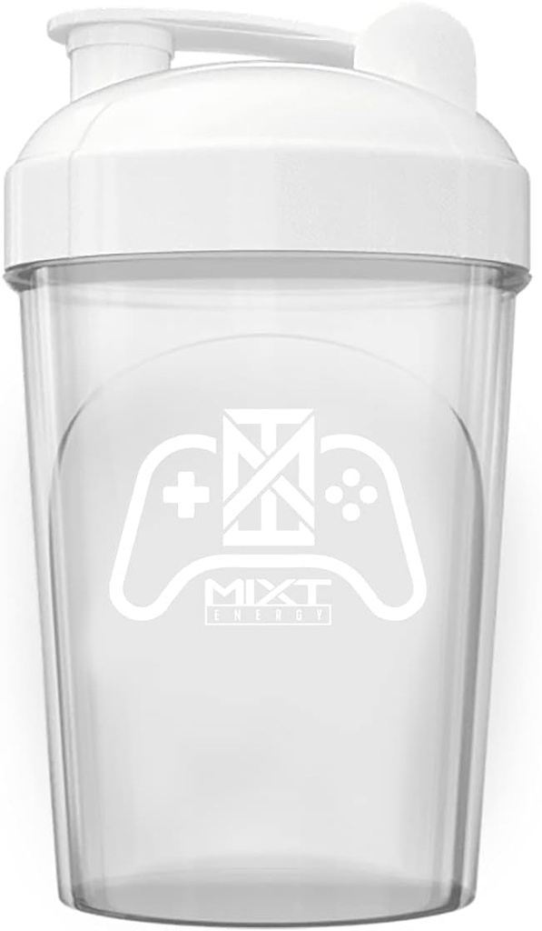 MIXT Energy Shaker Şişe, 16 oz. Shaker Şişe, BPA Free & Lid Mix Technology (16 oz, Game Controller)