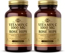 Solgar C 1000 mg Rose HIPS - 100 Tablet, 2 Paket - Antioksi & Immune Support - Non-GMO, Vegan, Gluten Free, Dairy Free, Kosher - 200 Toplam Hizmetler