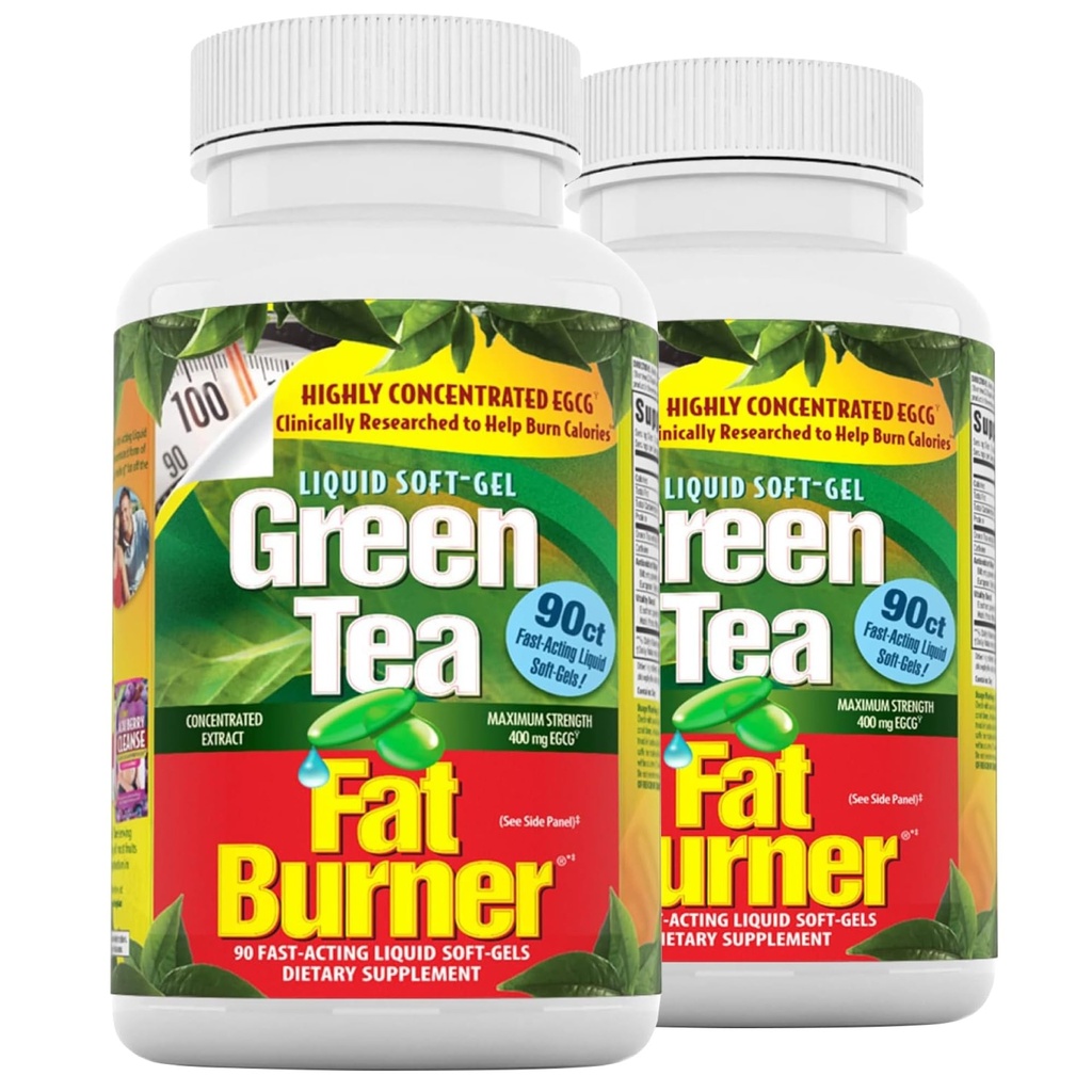 Uygulamalı Beslenme Green Tea Fat Burner - 30 Sıvı Yumuşak-Gelişme, 2 Paket - Calorie Comb & Malzeme Güçlü Antioksis - 90 Toplam Hizmetler