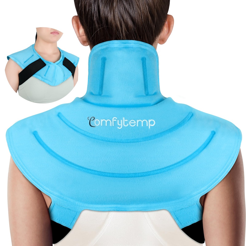 Prefytemp Ice Pack forBoy Omuz omuzları Pain Relief with Rafs, Reusable Gel Omuzlu Buz Paketi, Üst Arka Için Soğuk Kombinasyon Fiziksel Tedavi Kurtarma, Cervical Injuries (S)