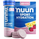 Nuun Sport Electrolyte Tabletleri, Magnezyum, Pyum, Chloride & sodyum, Gluten Free & Vegan, Strawberry Lemonade, 4 Pack (40 Hizmet Toplamı)