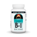 Source Naturals Vitamin B-1 Thiamin 500 mg Yüksek Potency, 100% Pure - 100 Tablet