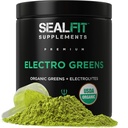 SELFIT ElectroGreens - USDA Organik Yeşiller Superfood + Elektrolytes Toz. 25+ Enerji ve Hydration için Superfoods. Super Green Juice ve Electrolyte Toz Eski Donanması Seal Mark İlahi