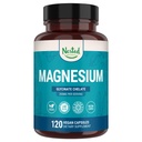 Nested Naturals Magnezyum Glycinate Chelate - 200 mg Chelated Supplement Magnezyum for Muscle Cramps, Relaxation, & Sleep Support - 100% Albion TRACCS Buffered Magnezyum Glycinate - 120 Vegan Capsules