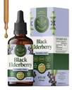 HERBAMAMA Black Elderberry Drops - Vegan Elderberry Sıvı Immune Support - Non-GMO, Alkol & Sugar-Free Immunity Supplement, 42-Day Supply