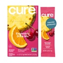 Cure Hydration | Plant-Based Electrolyte Drink Mix | Nodrew Sugar | Dehidrasyon Yardımı Banyo Su ile Yapılan | Non-GMO | Vegan | 8 Packets Kutu - Tropikal Punch