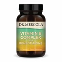 Dr. Mercola Vitamin B Kompleksi ile Benfotimin - Destek Hücreleri, Beyin & Immune Health - Non-GMO, Gluten-Free & Soy-Free - 60 Capsules (30 hizmet)