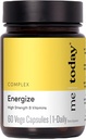 Bugün, Erkekler ve Kadınlar için Super B Vitamin B Kompleksi Tamamlamak - B6, B12 C vitamini, çinko, Ashwagandha ve Sibirya'nın BTC - Enerji ve Immune Desteği - Vegan, 60 Hizmet
