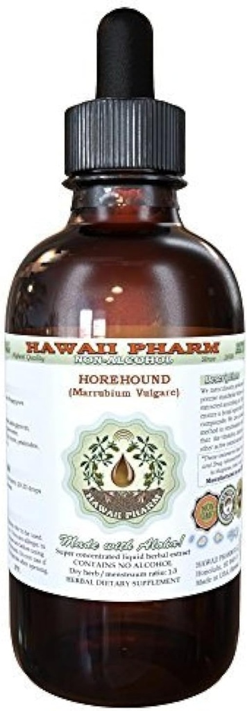 Horehound Alkol Özgür Sıvı Ekstraksiyon, Organik Hore Cadde (Marrubium vulgare) Herb Glycerite 2 oz