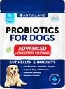 Köpekler için Probiyotikler - Gut Health, Itchy Skin, Allergies, Immunity, Yeast Balance - Dog Probiyotiks and Digestive Enzymes - 30 Sticks