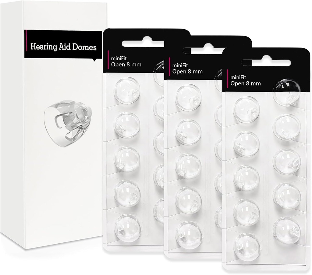 Oticon Minifit için 8mm-Hearing Aid Domes, Oticon İşitme Yardımları, Yedek Parça Aksesuarları Universal Oticon Domes for Hear Aids (30 Adet)