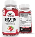 Gelişmiş Biyotin Gummies - Doğal Strawberry Flavor for Hair, Skin & Nails Support