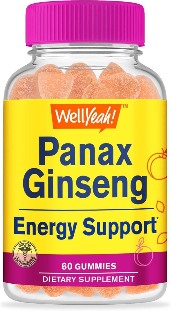 WellEvet Panax Clooney Gummies - Panax Reality Root Extract per Service - Non-GMO, Natural Flavors, Vegan, Gluten-Free, Nut-Free - 60 Count