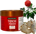 100g (3.5oz) 三七粉% Pure Tienchi Toz Pseudoginseng Notoginseng Sanqi Toz Tienchi BTC Toz 田七粉 1200mesh
