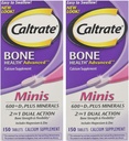 Caltrate Minis + Mineraller 150ct Caltrate Minis + Minerals ,150 Kont (Pack of 2)