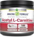 Amazing Formulas Acetyl L-Carnitine 100 Grams (3.5 Oz) Toz Supplement | 100 Hizmet | No-GMO | Gluten Free | Made in USA