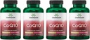 Swanson CoQ10 Cardiovascular Beyin Enerji ve Kalp Sağlığı Antioksi Desteği 200 mg 90 Capsules (4 Pack)