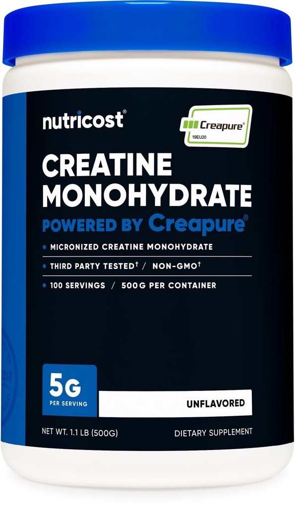 Nutricost Krepure® Kretine Monohidrat 500 Grams