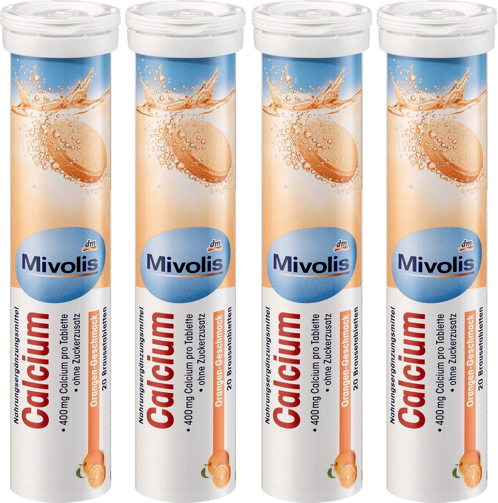 Mivolisuba effervescent Tabletler - Diyet Supplements 4 Packs x 20 adet | Almanya