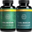 Primal Harvest Multivitamin & Magnezyum Supplements for Women and Men Multi Vitamin Capsules and Magnezyum Glycinate Pills Sche