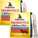 Köpekler ve Kediler için Probiyotikler, 5 Milyar CFU, Veterinarian Formulated, Digestive & Immune Health, Gut Flora Balance, All Natural Probiyotik Toz, Chicken Liver Flavor, 40 Sticks