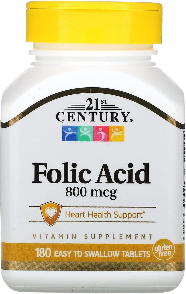 21. Yüzyıl, Folic Asit 80006 180 Tablet