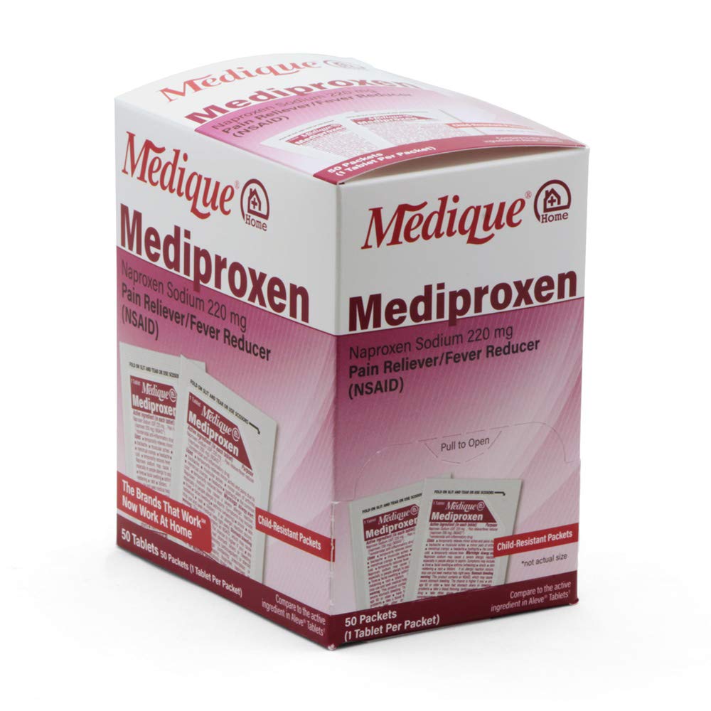Medique @ Home Mediproxen Aktif Malzemelerle Aleve 50 x 1 (Çocuk Dayanıklı Ambalaj) Beyaz (73750)