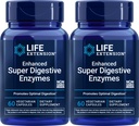 Life Extension Geliştirilmiş Super Digestive Enzymes, 60 Vegetarian Capsules (Pack of 2)